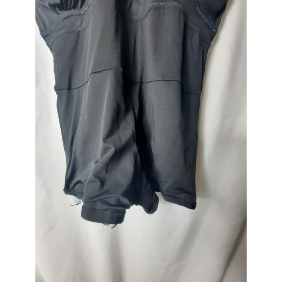 One Piece Skirted Swimsuit Black with Orange Fruit Print XXL - Picture 10 of 13